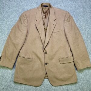 Brooks Brothers Camel Hair Blazer 48R USA Vintage Sport Coat NWOT Mens Tan